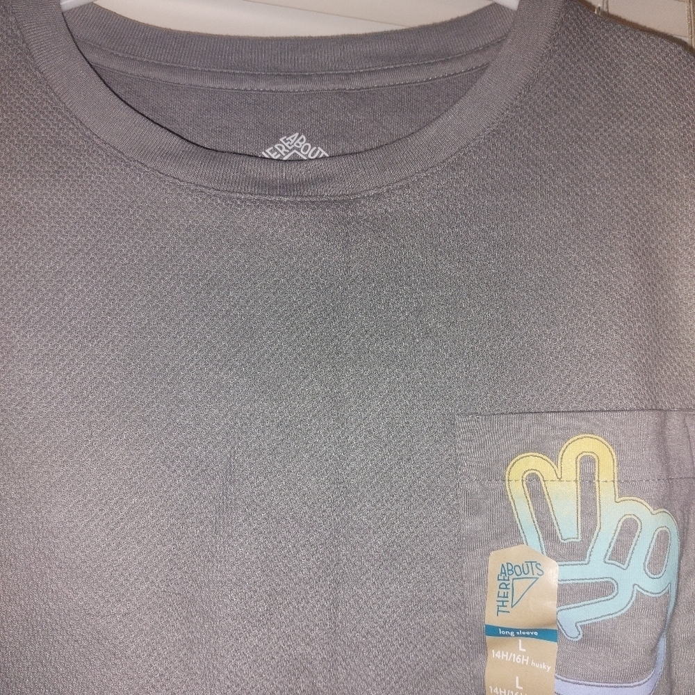 Peace! Grey and blue casual streetwear tee #casualwear - Picture 4 of 5